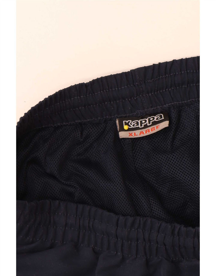 Kappa Mens Capri Tracksuit Trousers XL  Navy Blue Polyester