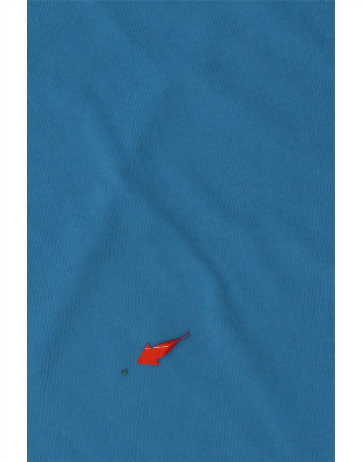 PUMA Mens Graphic T-Shirt Top Small Blue Cotton