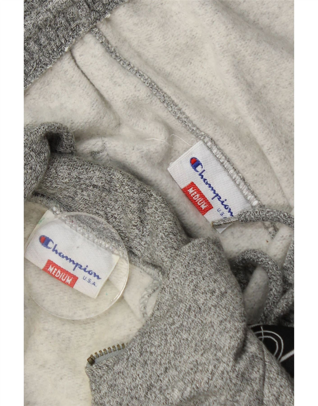 Champion Mens Graphic Full Tracksuit Medium Grey Flecked Cotton