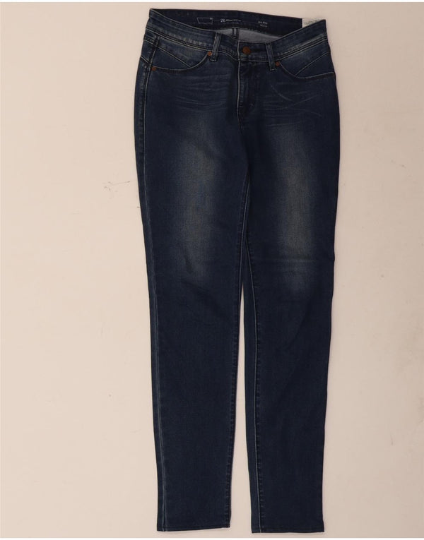 Levi's Womens Demi Curve Mid Rise Skinny Jeans W26 L29 Navy Blue Cotton
