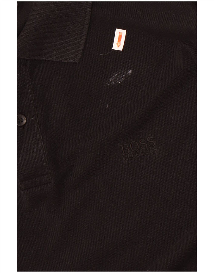 Hugo Boss Mens Regular Fit Polo Shirt XL Black Cotton
