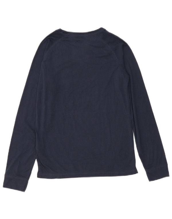 Mountain Warehouse Boys Top Long Sleeve 12-13 Years Navy Blue Polyester