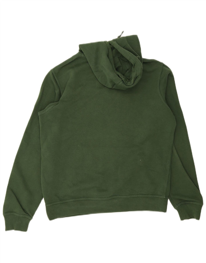 Nike Mens Hoodie Jumper Medium Green Cotton