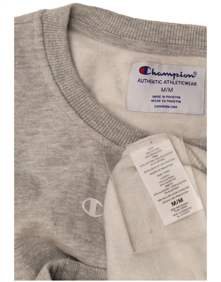 Champion Mens Sweatshirt Jumper Medium Grey Cotton