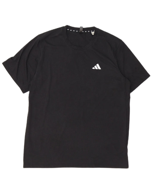 ADIDAS Mens Aeroready T-Shirt Top Large Black Cotton