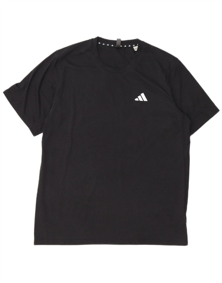 ADIDAS Mens Aeroready T-Shirt Top Large Black Cotton
