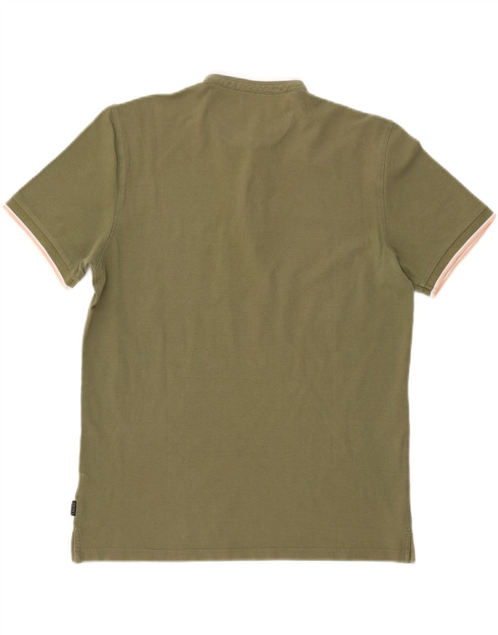 Liu Jo Mens Polo Shirt Large Khaki Cotton