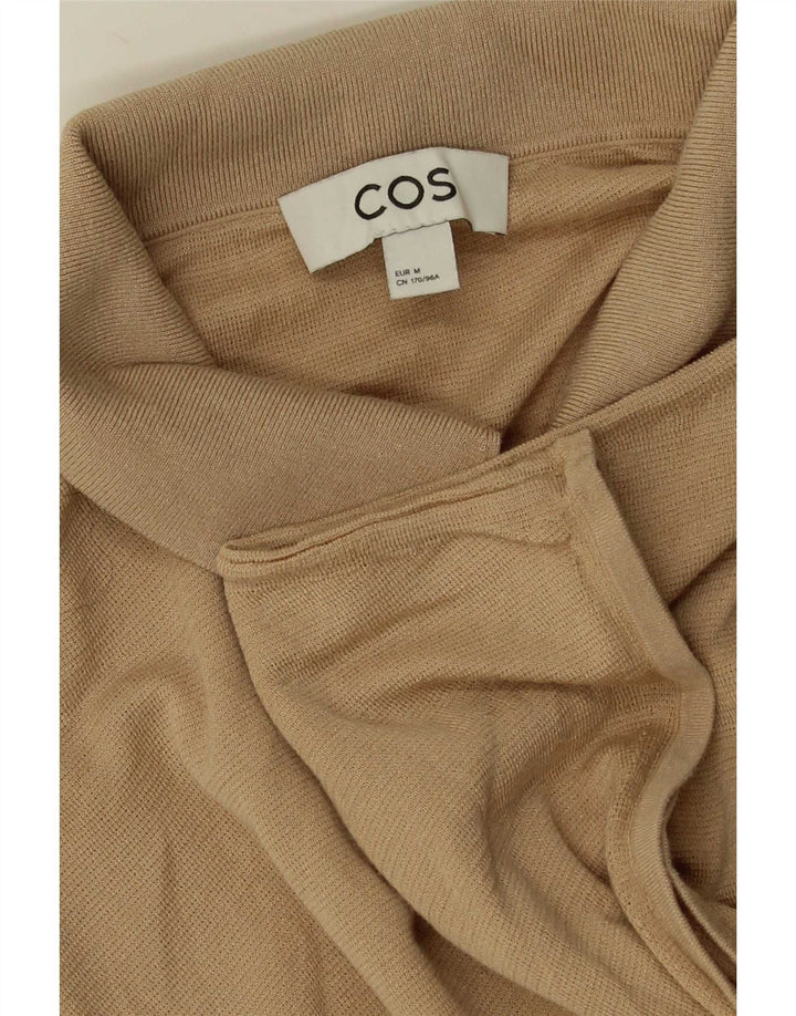 Cos Womens Batwing Polo Shirt UK  14 Medium Beige