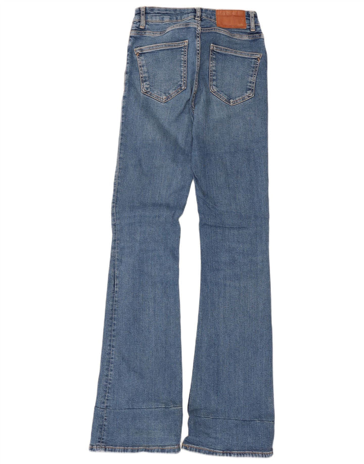 Zara Womens Flared Jeans EU 38 Small W28 L33 Blue