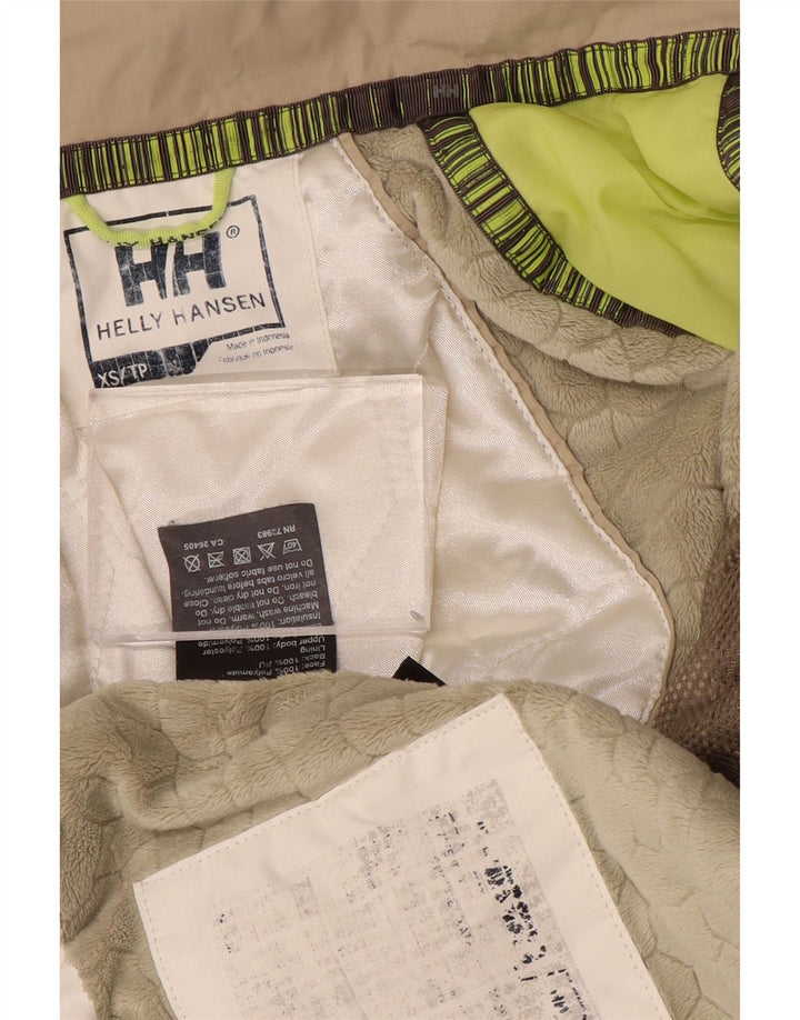 HELLY HANSEN Womens Oversized Hooded Windbreaker Jacket UK 6 XS White