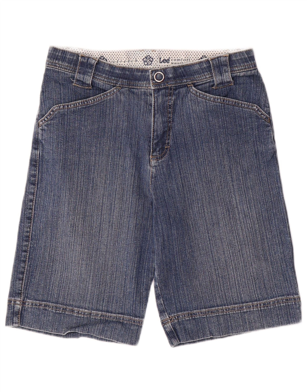 Lee Womens Denim Shorts US 6 Medium W28  Blue Cotton