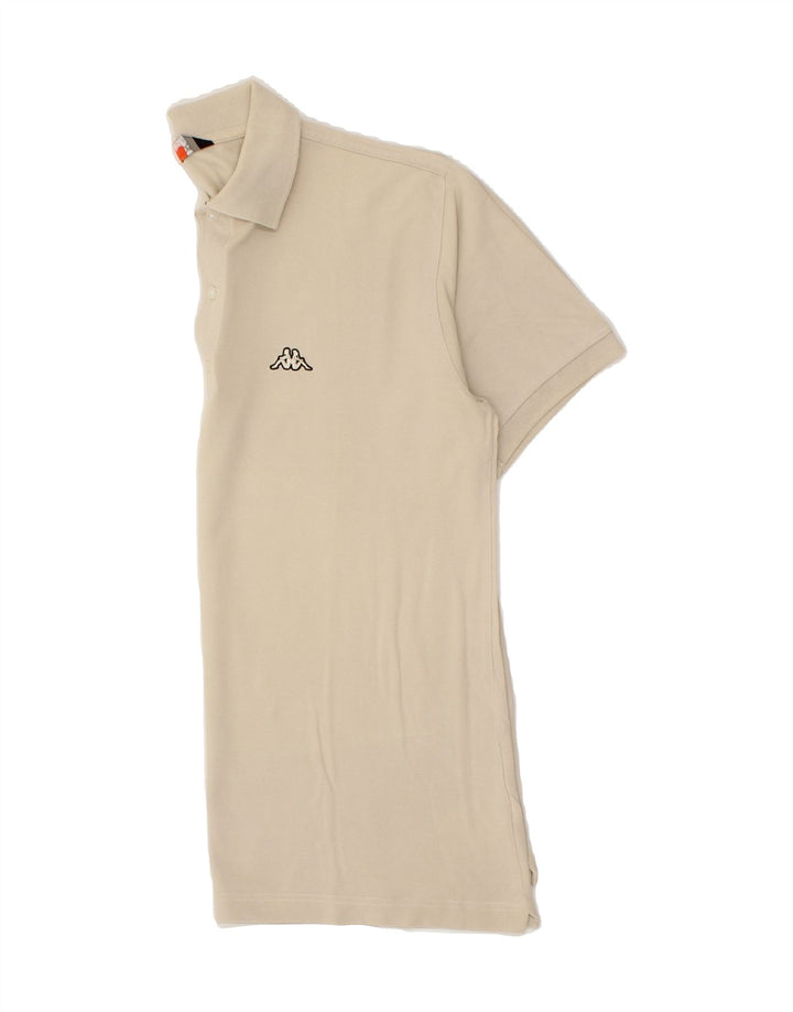 KAPPA Mens Polo Shirt Large Beige Cotton Vintage Kappa and Second-Hand Kappa from Messina Hembry 