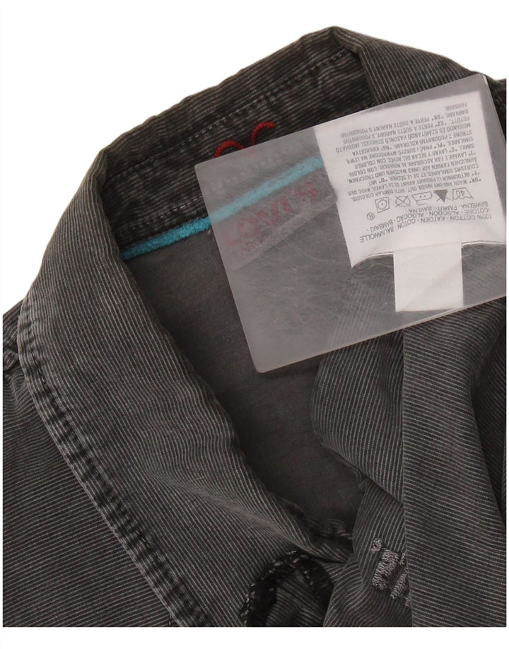 LEVI'S Mens Shirt Large Grey Cotton