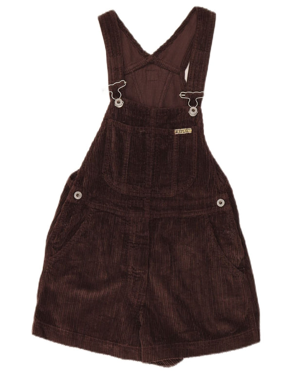 Replay Womens Dungarees Corduroy Shorts Small W28  Brown Cotton