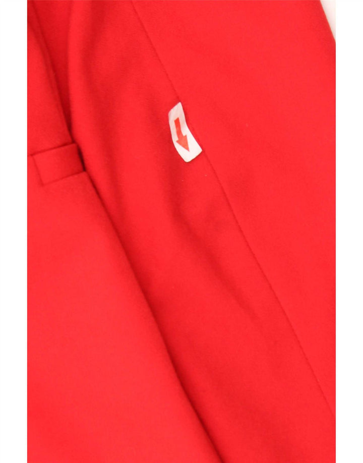 Zara Womens Blazer Jacket UK 14 Medium Red Polyester