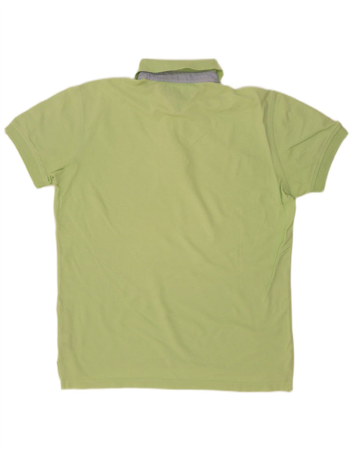 Tommy Hilfiger Mens Polo Shirt Medium Green Cotton