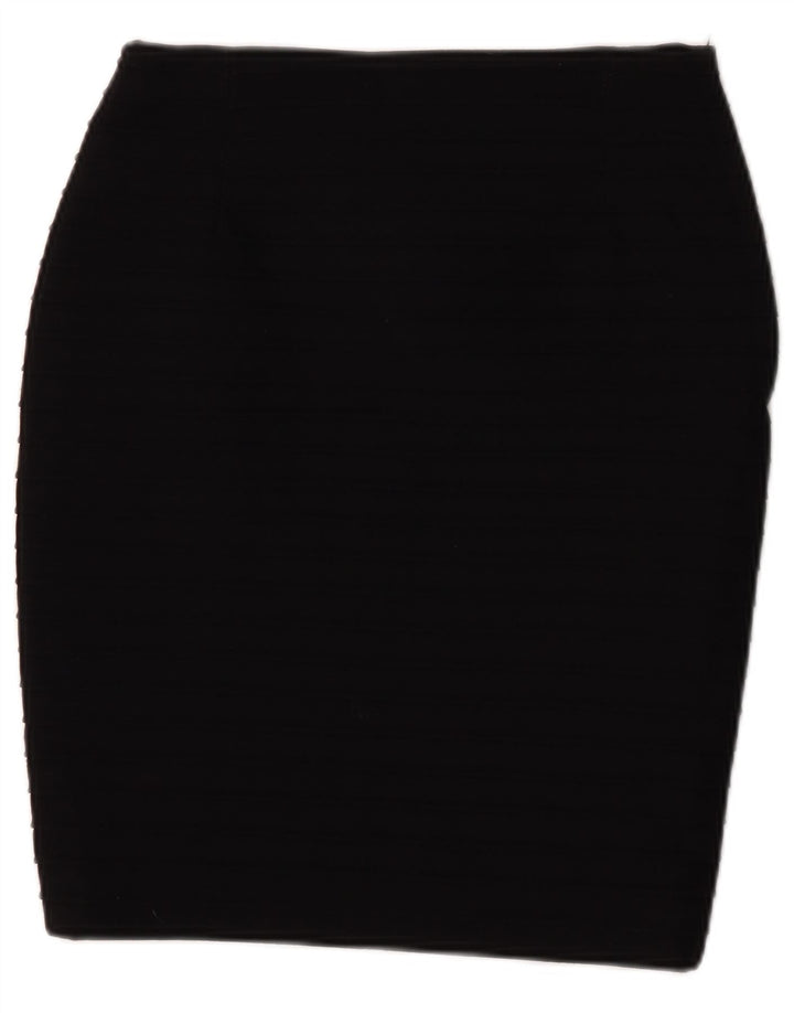 Gianni Versace Womens Pencil Skirt IT 38 XS W26 Black Wool