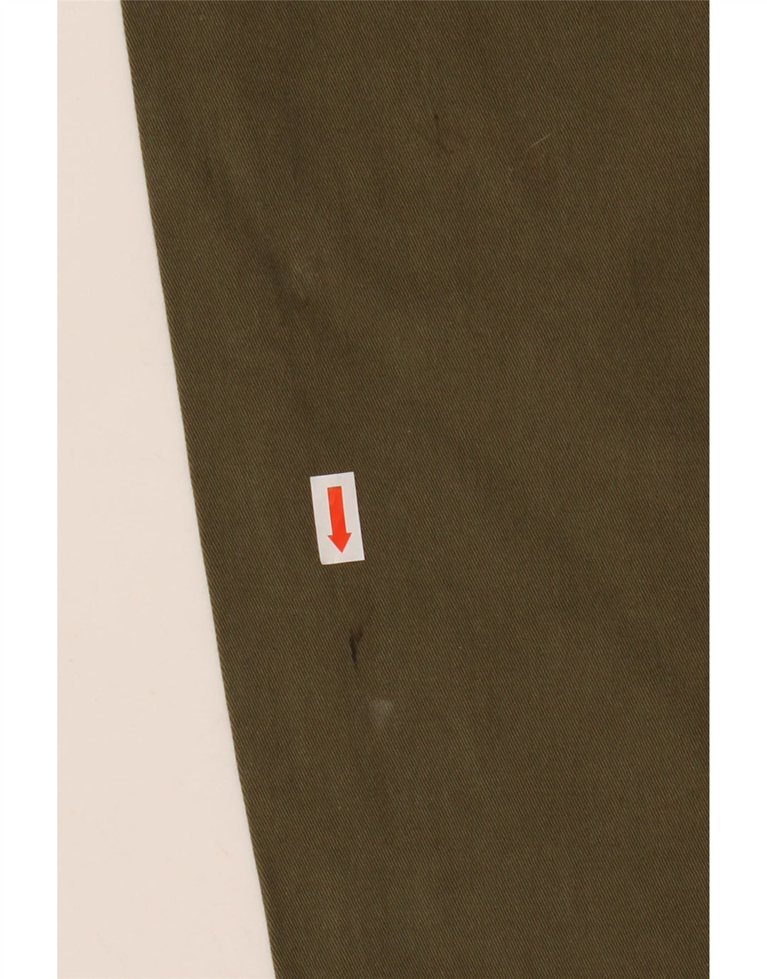 CALVIN KLEIN Womens Tapered Cropped Trousers US 12 Large W34 L26 Khaki