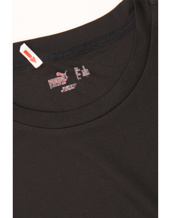 Puma Mens Graphic T-Shirt Top Medium Black