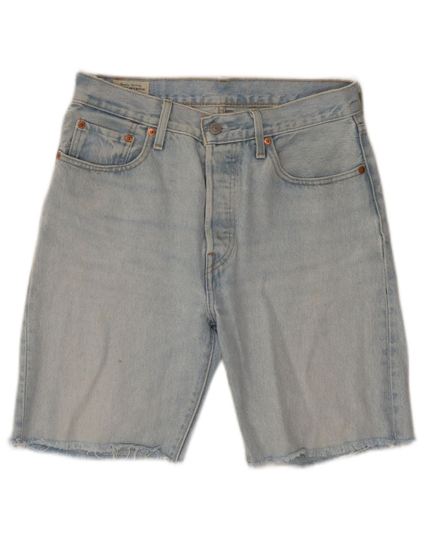 LEVI'S Mens 501 Denim Shorts W28 Medium Blue Cotton