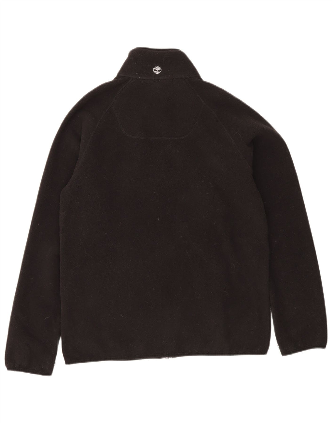 TIMBERLAND Womens Oversized Fleece Jacket UK 10 Small Black