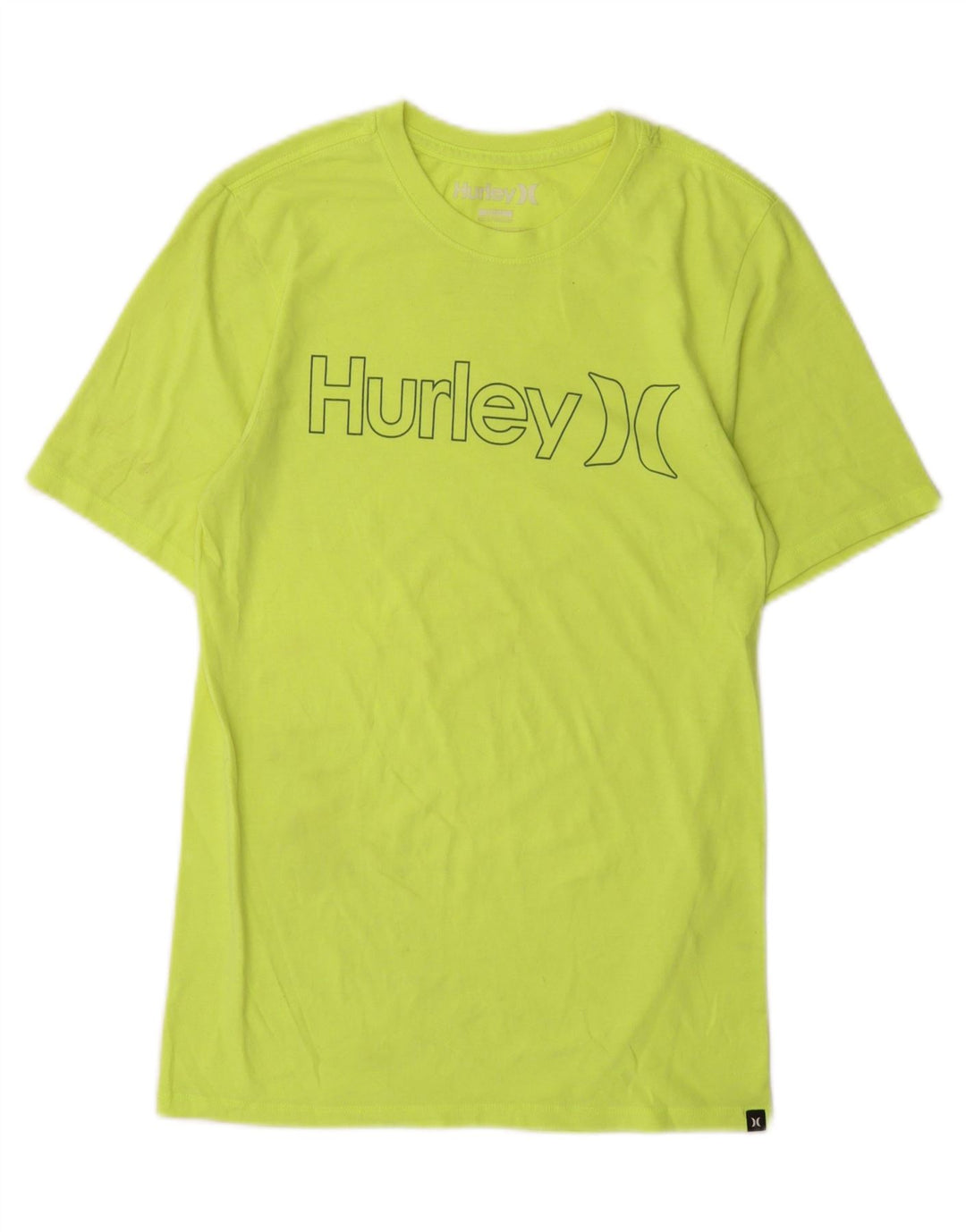 HURLEY Mens Graphic T-Shirt Top Small Green Polyester Vintage Hurley and Second-Hand Hurley from Messina Hembry 