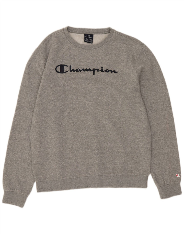 Champion Boys Graphic Sweatshirt Jumper 15-16 Years 2XL Grey