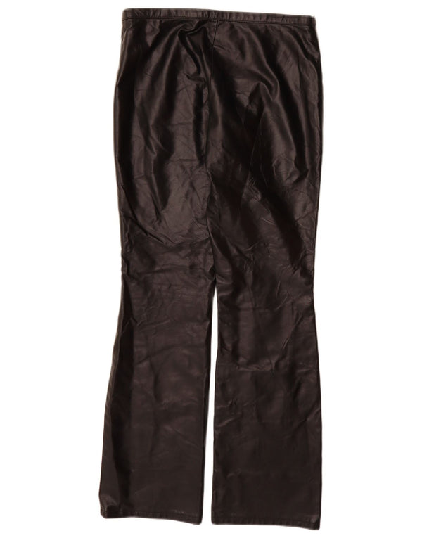 VINTAGE Womens Bootcut Casual Trousers US 9 Medium W28 L30 Black