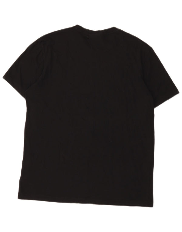 Emporio Armani Mens T-Shirt Top Medium Black Cotton