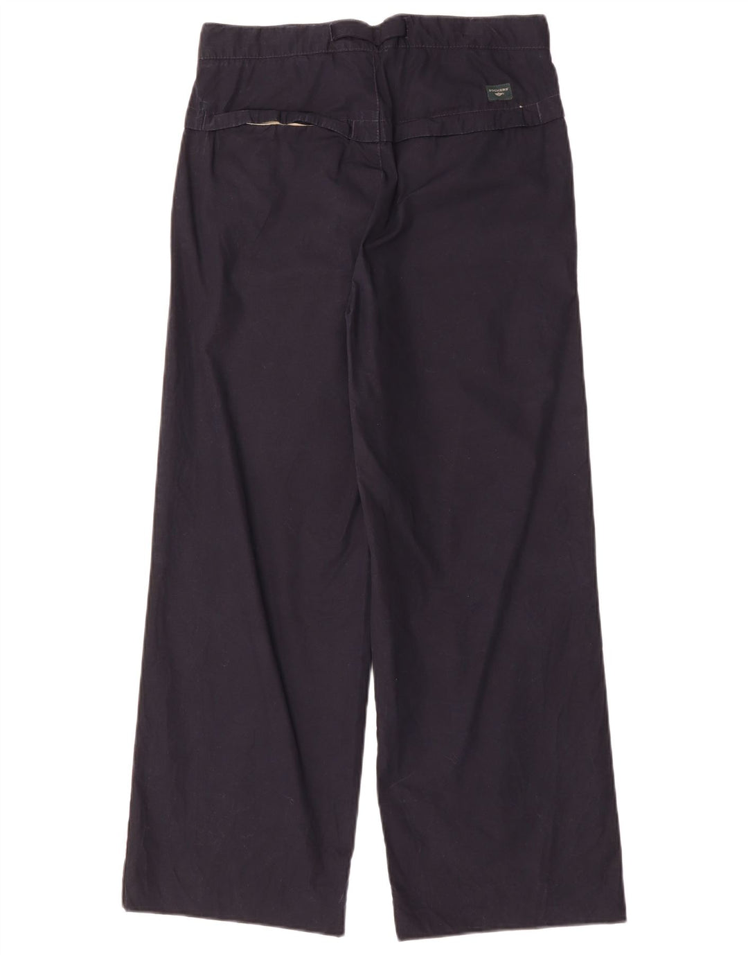 DOCKERS Mens Khakis Wide Leg Chino Trousers Small W29 L28 Navy Blue