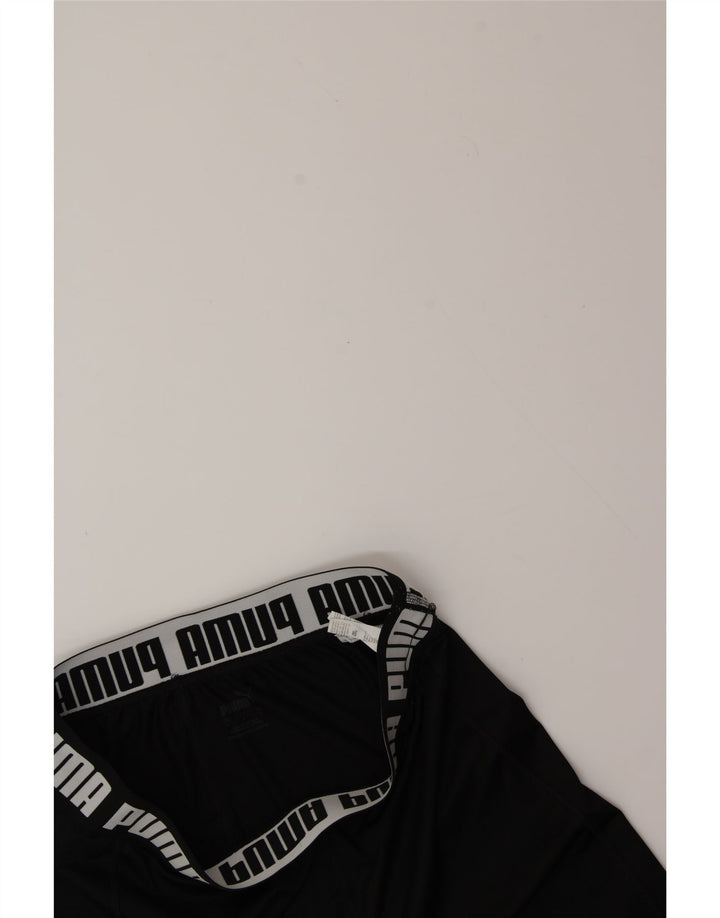 PUMA Womens Graphic Leggings UK 16 Large  Black Polyester Vintage Puma and Second-Hand Puma from Messina Hembry 
