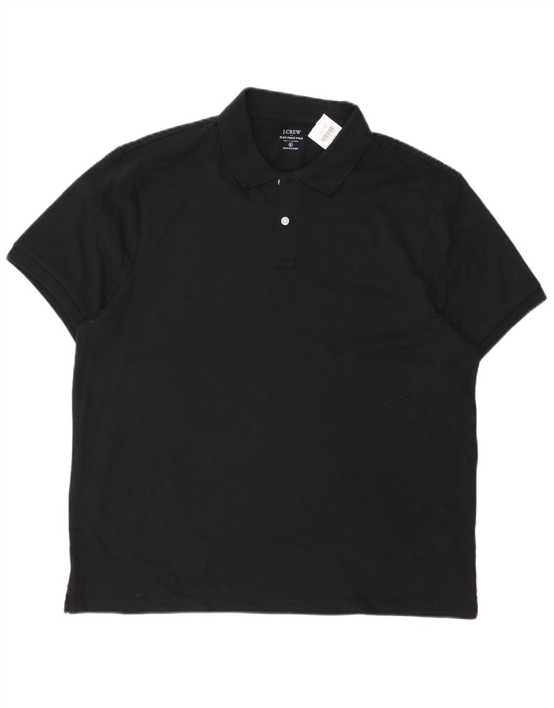 J. CREW Mens Polo Shirt XL Black Cotton