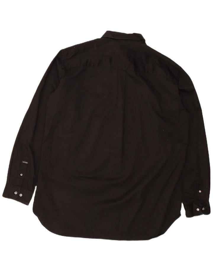 Gas Mens Shirt 2XL Black Cotton