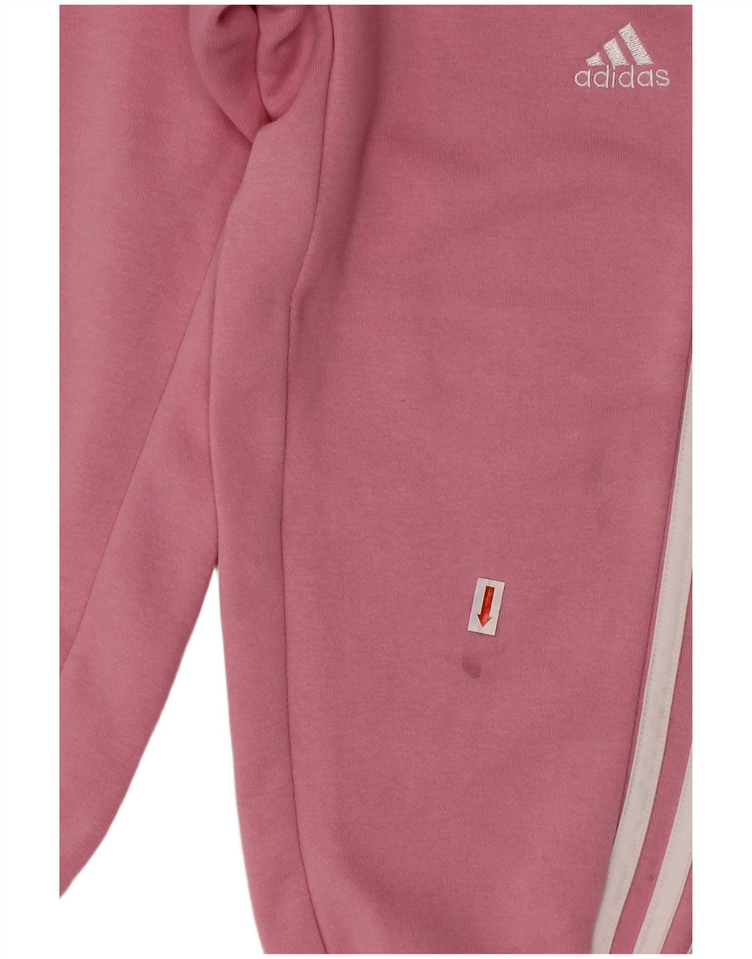 ADIDAS Girls Tracksuit Trousers Joggers 5-6 Years  Pink Cotton
