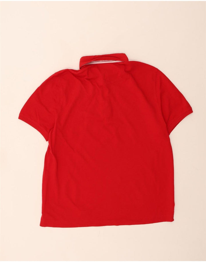 MASSIMO DUTTI Mens Polo Shirt XL Red Cotton