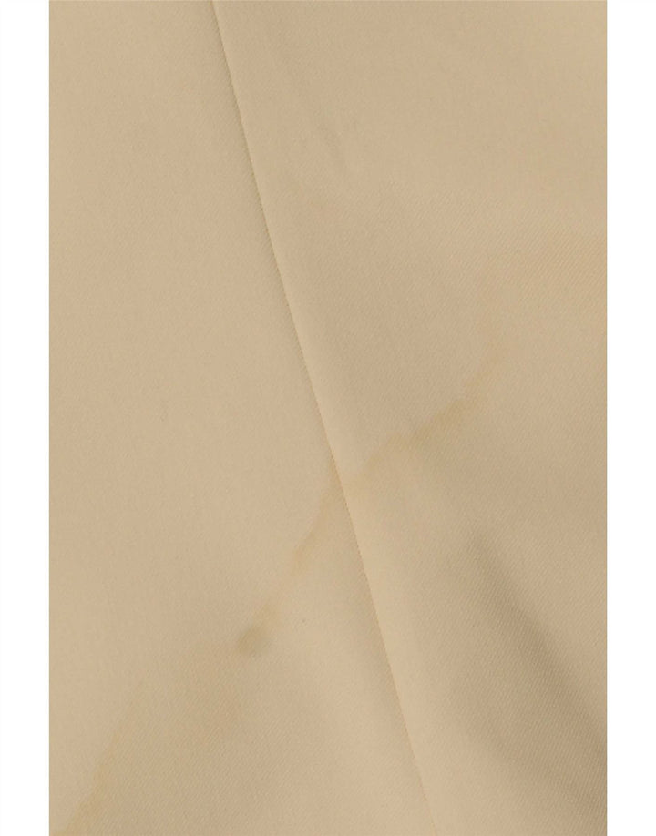 Zara Womens Double Breasted Blazer Jacket UK 14 XL Off White Polyester