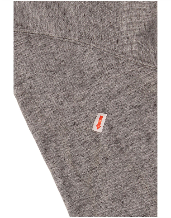 CHAMPION Mens Graphic Sweatshirt Jumper Small Grey Flecked Cotton