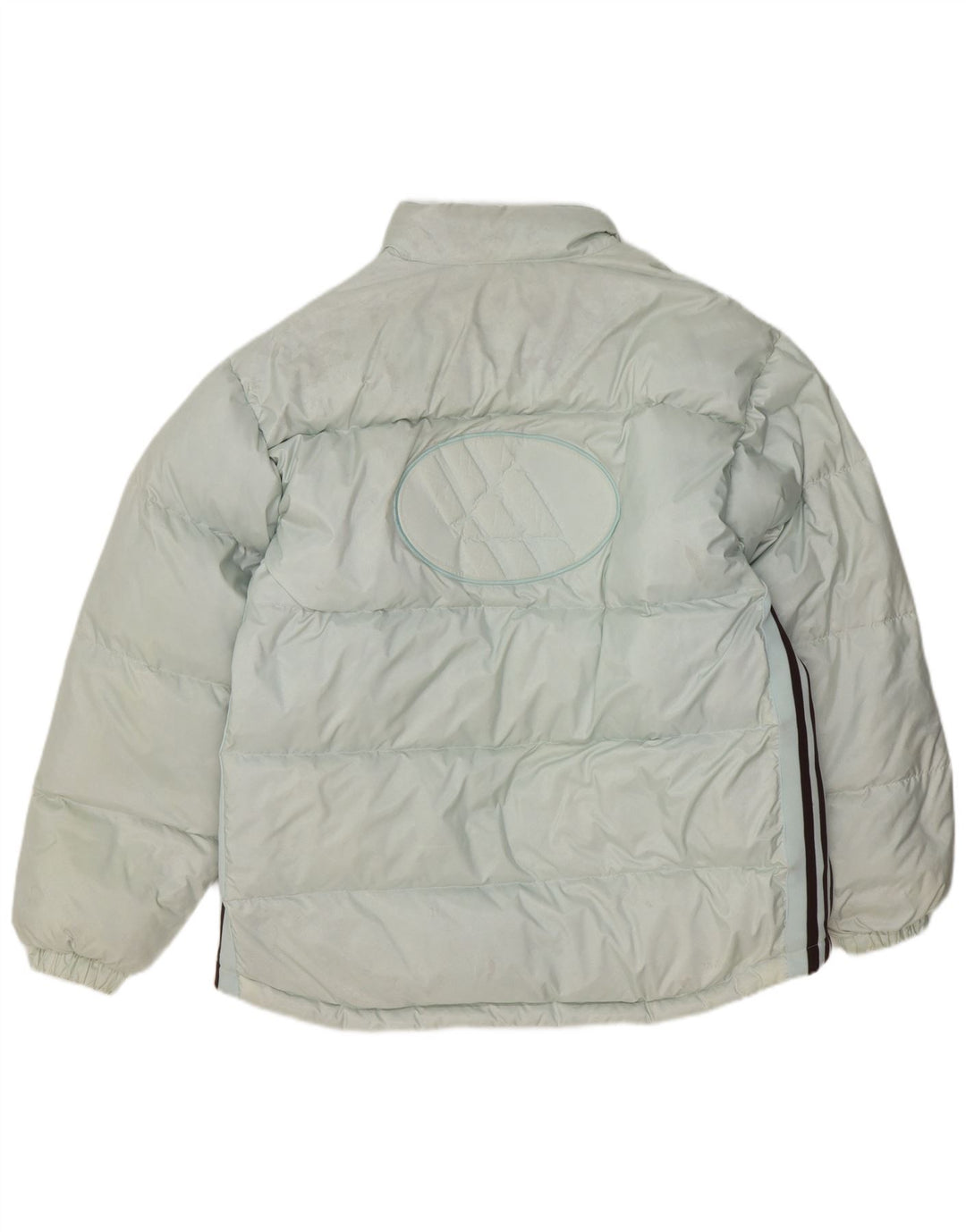 Adidas Mens Graphic Padded Jacket UK 40 Large Blue Polyester