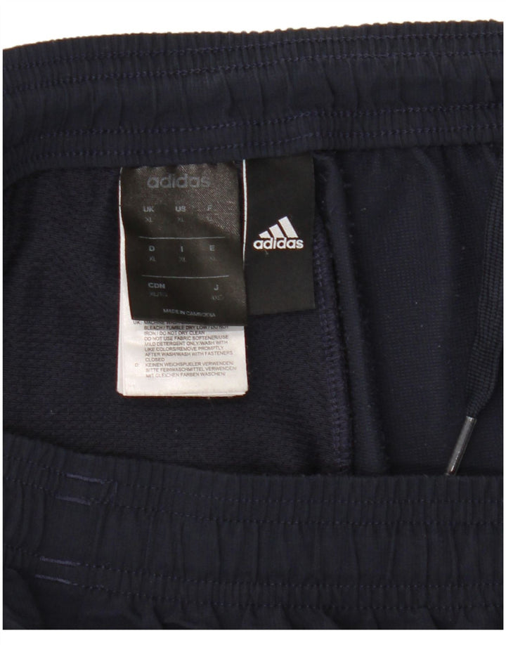 Adidas Mens Tracksuit Trousers XL  Navy Blue Polyester