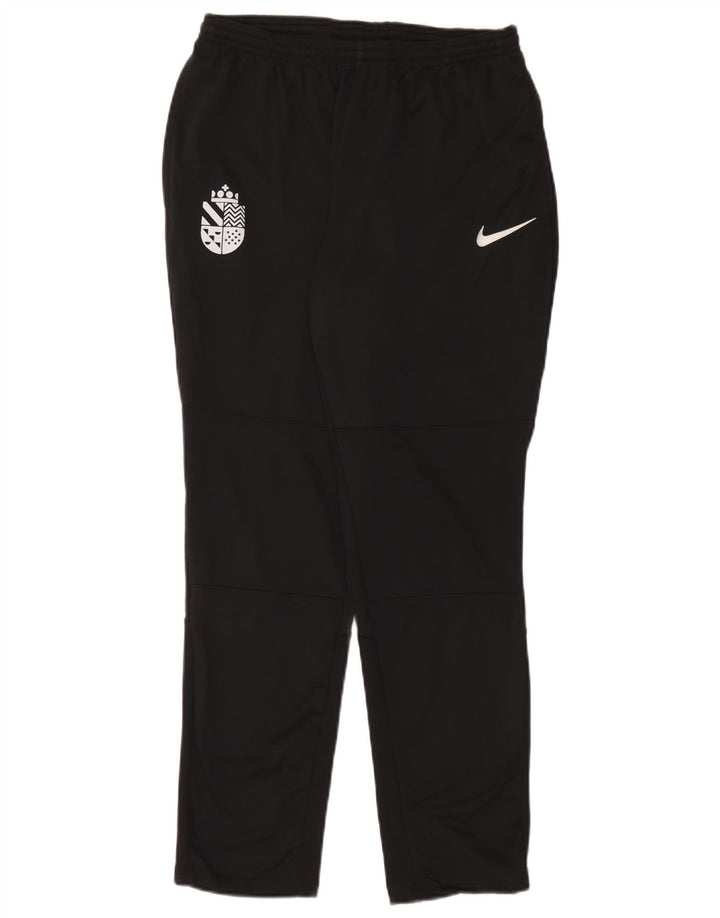 Nike Mens Dri Fit Tracksuit Trousers Large Black Polyester