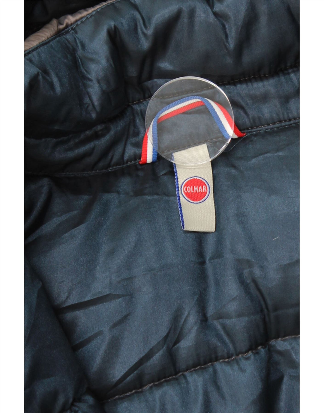 COLMAR Womens Hooded Padded Jacket UK 14 Medium Grey Vintage Colmar and Second-Hand Colmar from Messina Hembry 