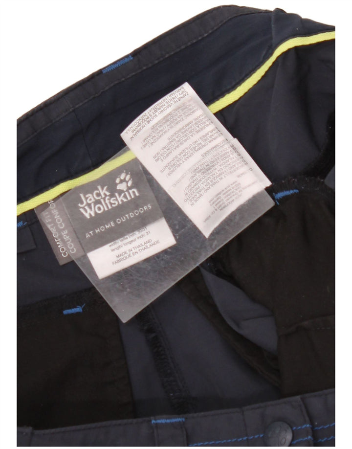 JACK WOLFSKIN Womens Comfort Fit Cargo Shorts W30 Medium Navy Blue