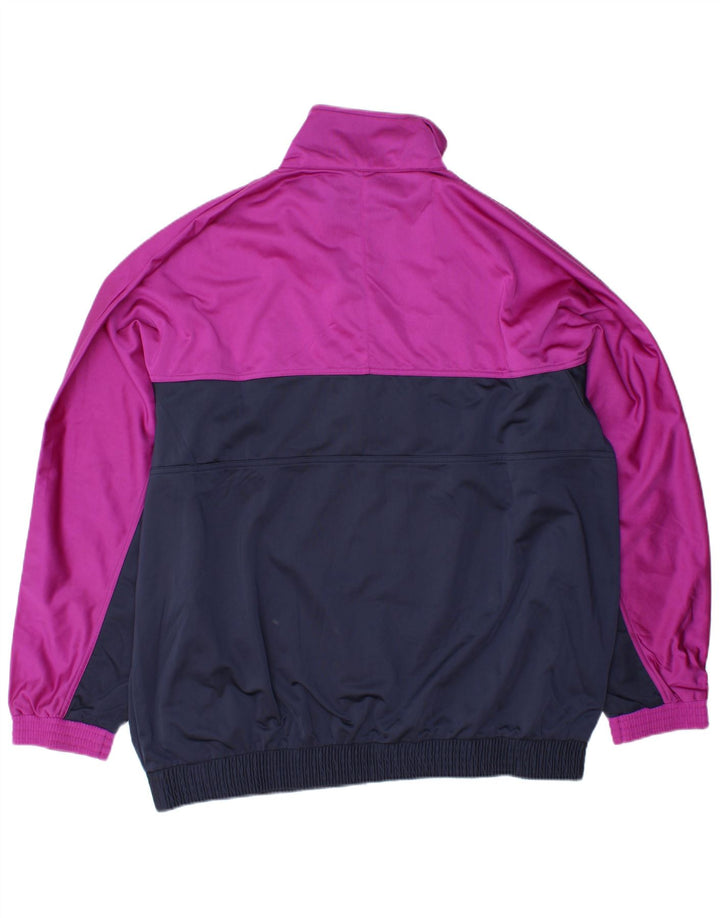 BRUGI Mens Tracksuit Top Jacket XL Navy Blue Colourblock Polyester