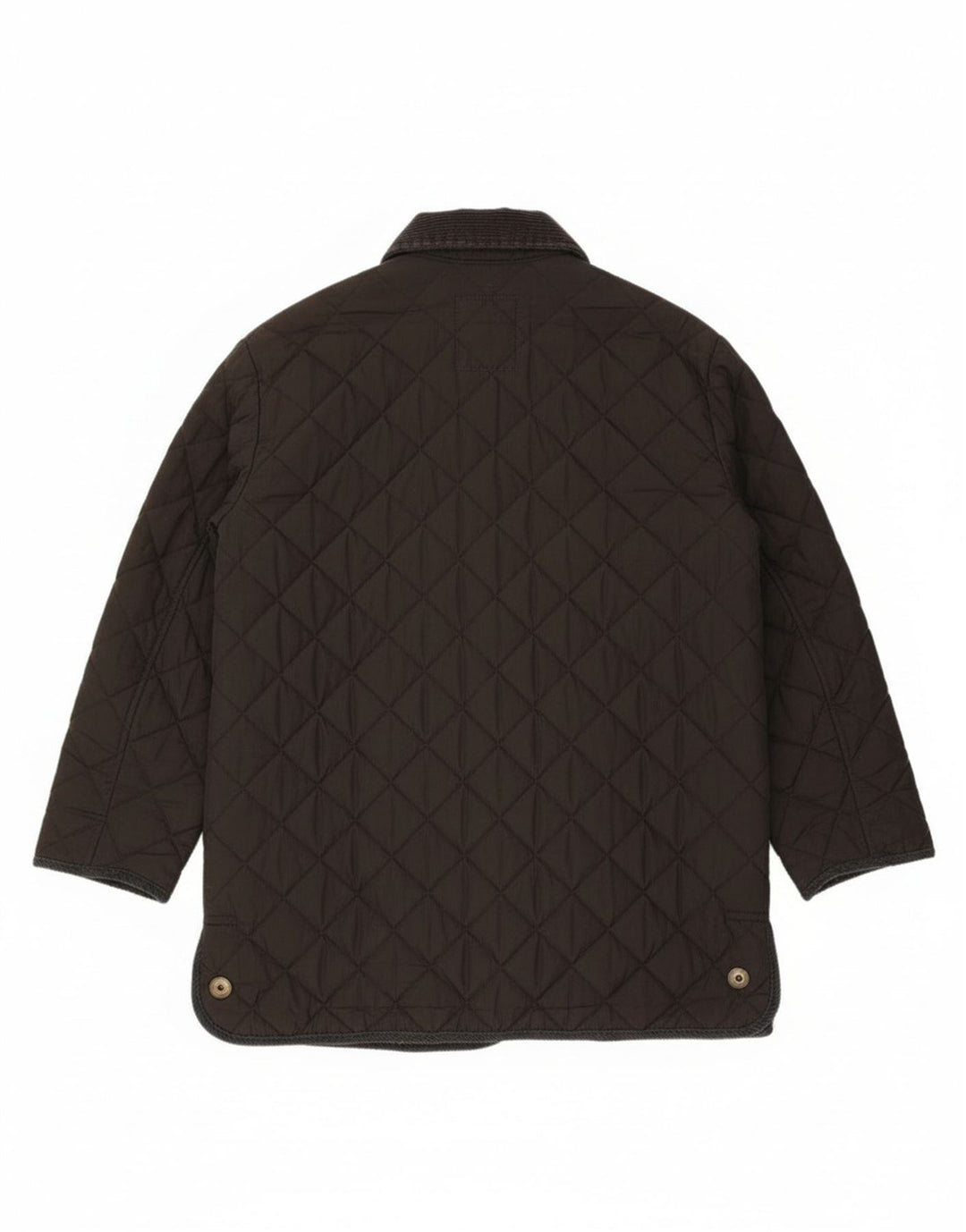 Vintage Womens Quilted Jacket IT 48 XL Black Cotton