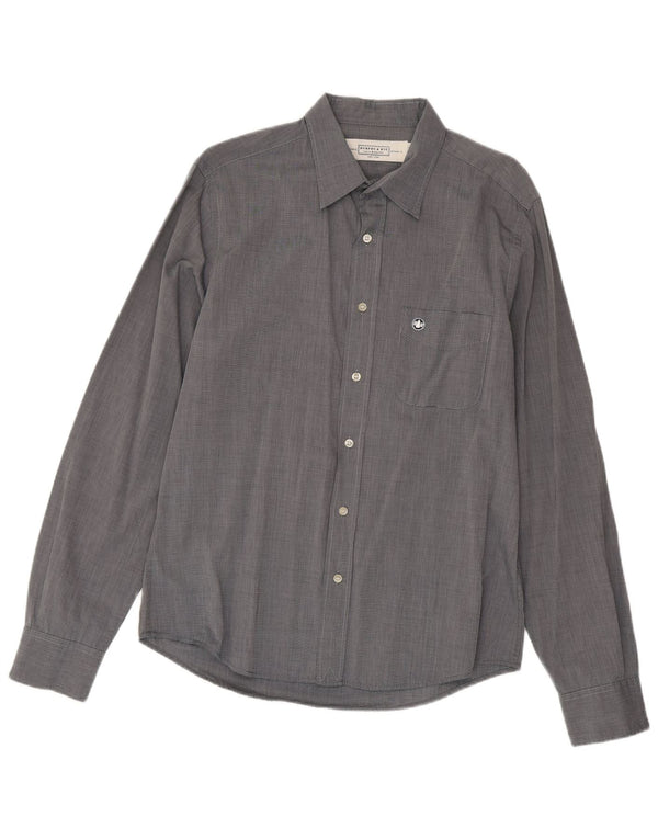 Murphy & Nye Mens Slim Fit Shirt Large Grey
