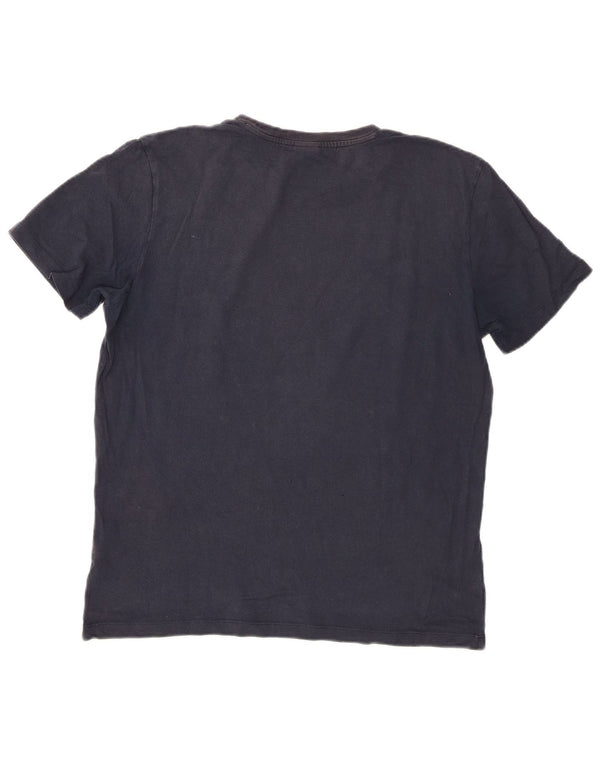 Hugo Boss Mens T-Shirt Top Large Navy Blue