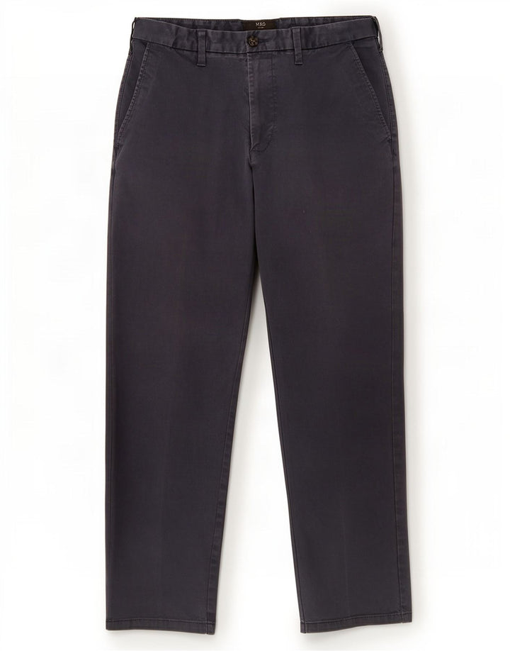 Marks & Spencer Mens Straight Regular Chino Trousers W32 L29 Navy Blue