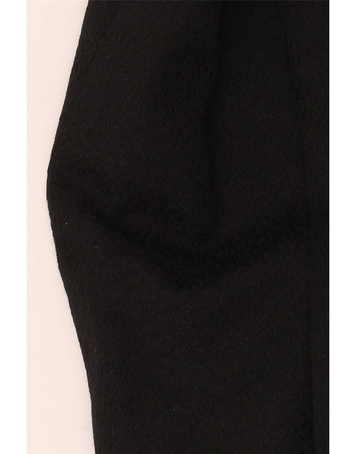 Vintage Womens Double Breasted Coat UK 14 Medium Black