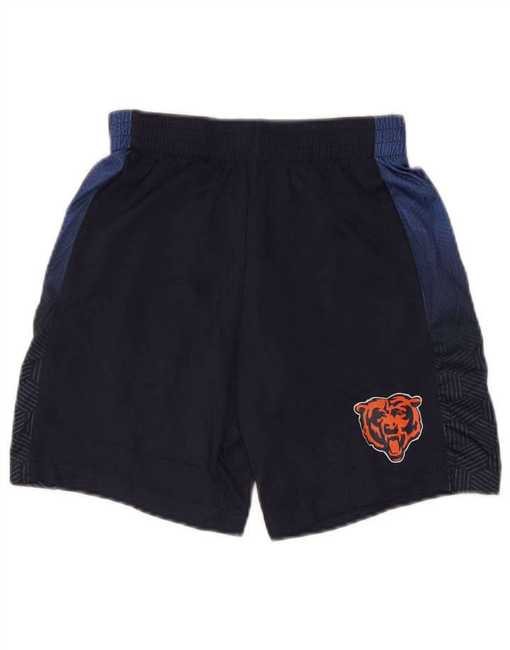 NFL Boys Sport Shorts 7-8 Years Medium Navy Blue Colourblock Polyester