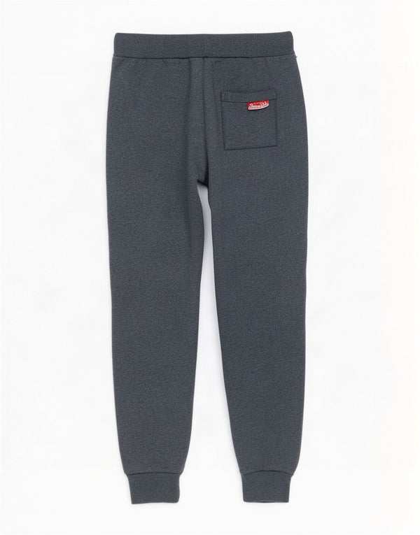 Superdry Mens Graphic Tracksuit Trousers Joggers Medium Grey Cotton
